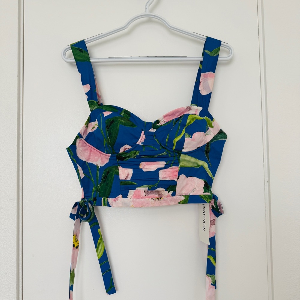 Carolina Herrera floral bustier‎ top • size 4